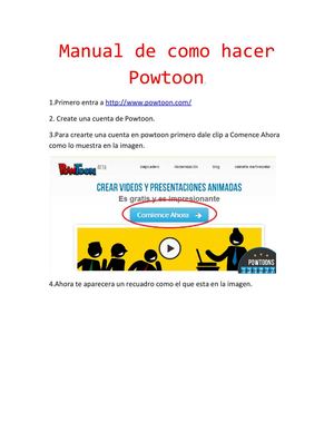 Manual Para Hacer Powtoon