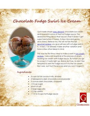 Chocolate Fudge Swirl Ice Cream