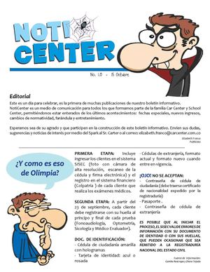 Noticenter Octubre