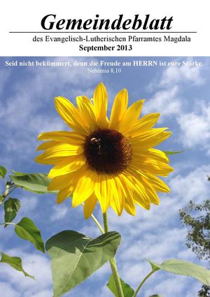 Gemeindeblatt September 2013