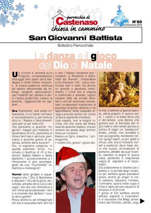 Parrocchia di Castenaso, Chiesa in Cammino - Bollettino n.81 - dic.2013