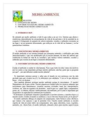 medio ambiente