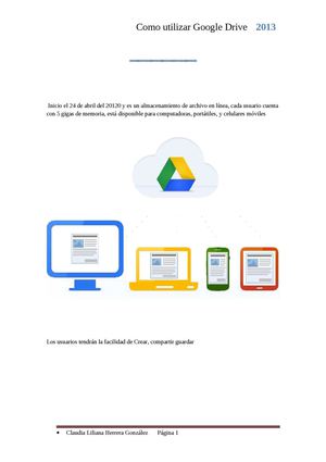 tutorial como utilizar el Google drive