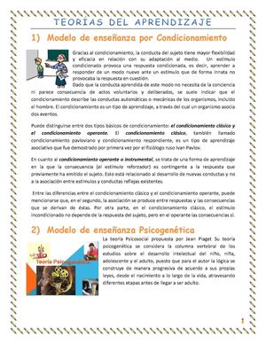 Teorías del Aprendizaje