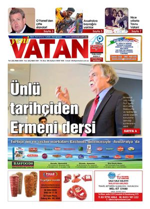 Yeni Vatan Turkish Newspaper Issue No: 1727