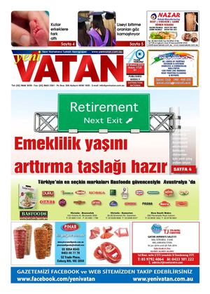 Yeni Vatan Turkish Newspaper Issue No: 1728