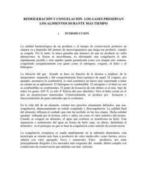 REFRIGERACIÓN Y CONGELACIÓN