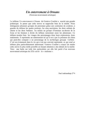 Un enterrement à Ornans