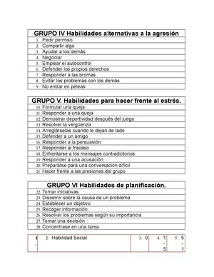 HABILIDADES SOCIALES AVANZADAS 