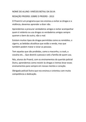 Redação Proerd