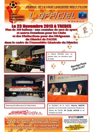 Officiel de la Ligue du 6/12/2013 - N°18