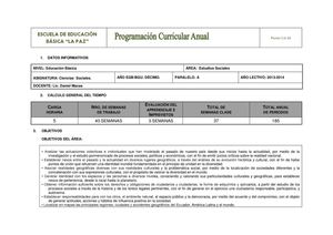 P.C.A SOCIALES  DÉCIMO