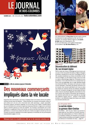 Journal de Bois-Colombes JBC N°104 - Déc 2013/Jan 2014