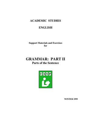 Grammar analysis in practice