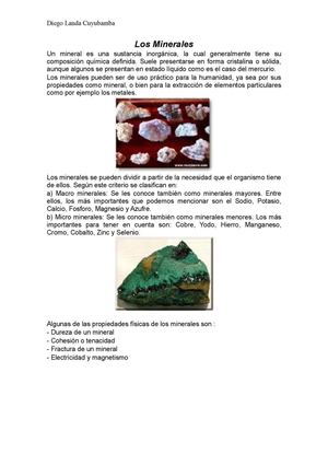 Los minerales