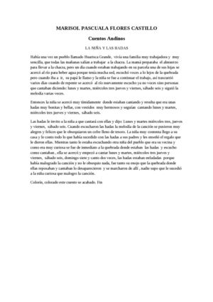 CUENTOS ANDINOS 