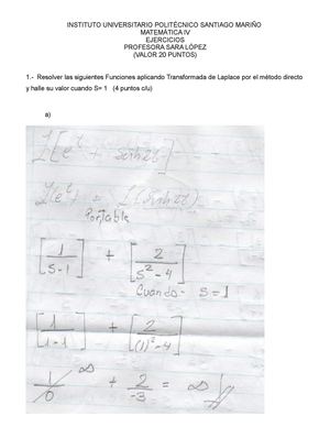 Ejercicios de Laplace