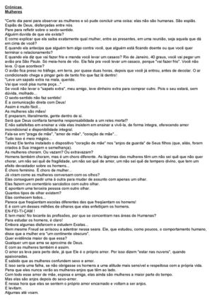 Textos de Crônicas