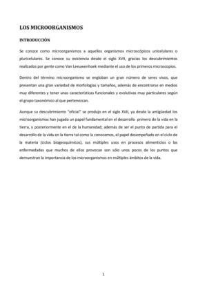 LOS MICROORGANISMOS. 1