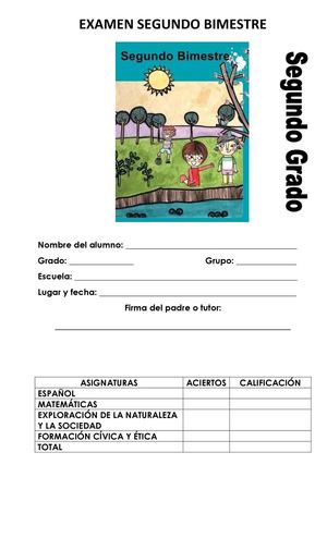 examen segundo bimestre