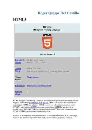 Introducción a HTML5