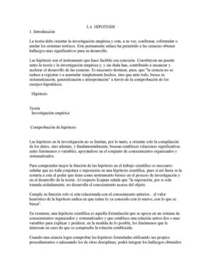 Hipotesis