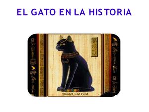 EL GATO EN LA HISTORIA
