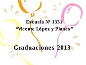Graduaciones 2013