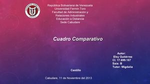 Cuadro Comparativo