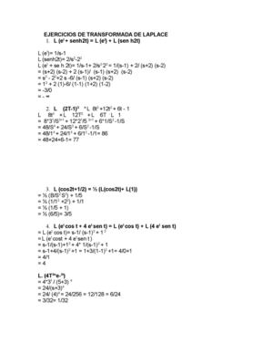 Ejercicios de Laplace