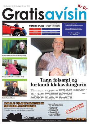 Gratisavísin Nr. 47 - 28. nov. 2013