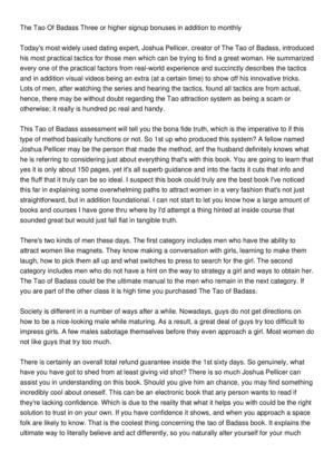 Tao Of Badass Book
