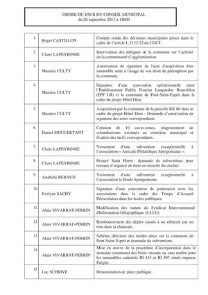 Conseil municipal du 26 septembre 2013