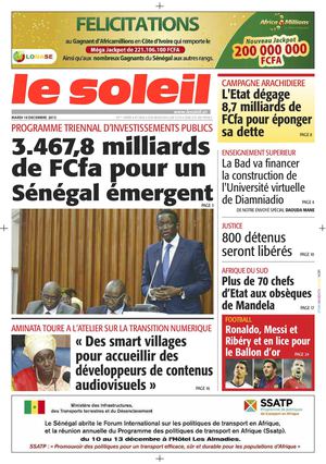 Edition du 10 Décembre 2013