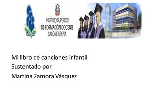 LIBRO DE CANCIONES DE MARTINA