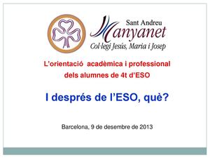 I després de l'ESO, què? (presentació)
