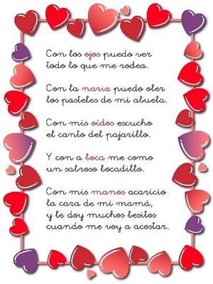 POESÍA LOS SENTIDOS DEL CUERPO HUMANO