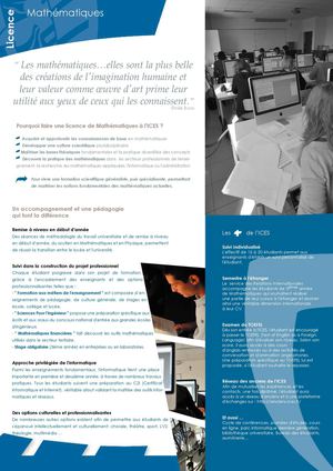 ICES - Licence Mathématiques Informatique