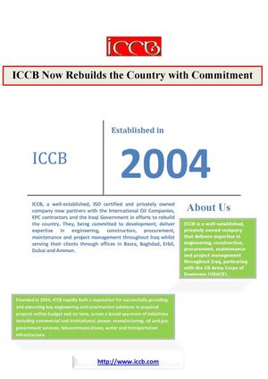 Iraqi Consultants and Construction Bureau (ICCB)