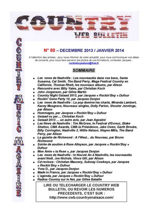 Country Web Bulletin Décembre 2013 / Janvier 2014