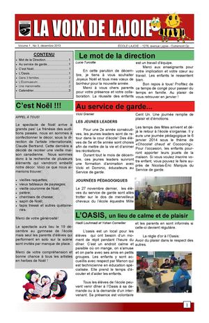 La voix de Lajoie de Noël 