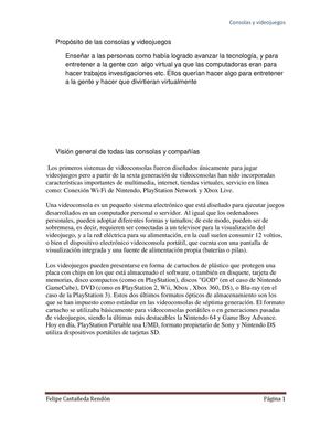 Videojuegos y consolas