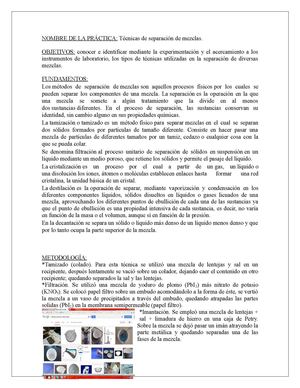 Métodos de separación