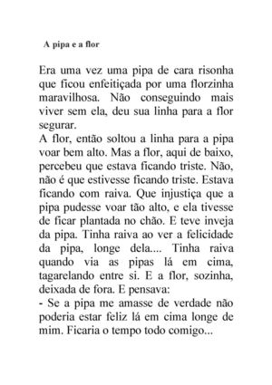 Texto A pipa e a Flor