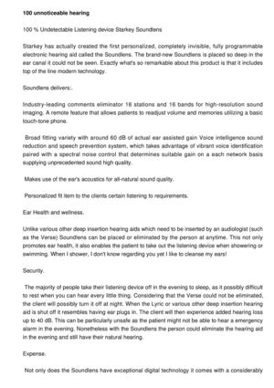 Hearing Aids and Siemens imini, Expensive,  yet Invisible
