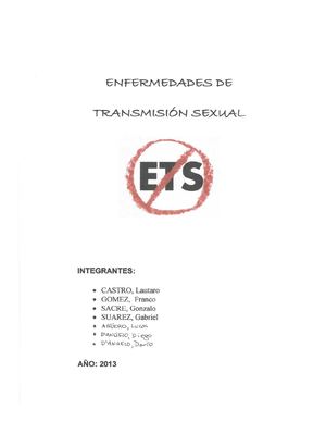 Enfermedades de transmisión sexual