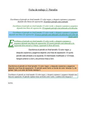 Ejercicios de Writer