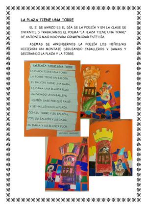14 LA PLAZA TIENE UNA TORRE.