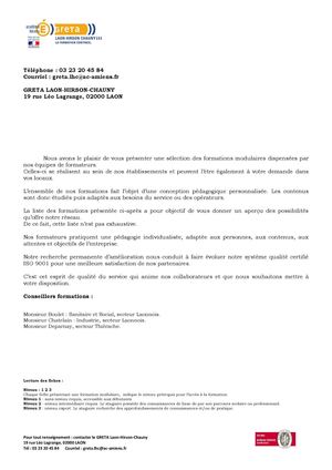 GRETA LAON - Formations modulaires 
