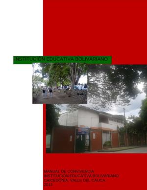 I.E Bolivariano Manual de Convivencia